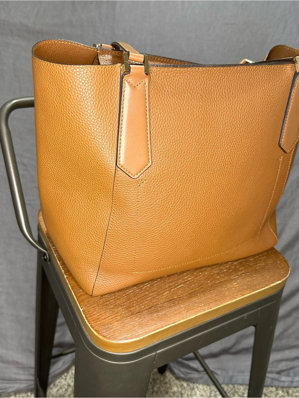 Michael Kors Kimberly Pebbled Leather Tote Bag